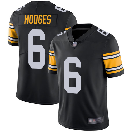 Men Pittsburgh Steelers Football #6 Limited Black Devlin Hodges Alternate Vapor Untouchable Nike NFL Jersey